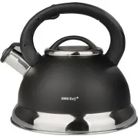 KINGHOFF 3246 - Fluitketel - Zwart - 3L