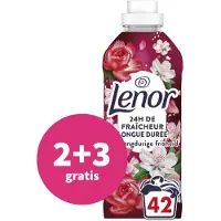 Lenor 2+3 Gratis: Wasverzachter Jasmijn En Rose De Mai 42 Wasbeurten 882 Ml