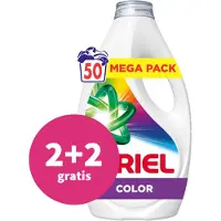 Ariel 2+2 Gratis: Vloeibaar Wasmiddel Color 50 Wasbeurten 2250 Ml