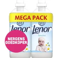 Lenor Wasverzachter Sensitive 2x49 Wasbeurten 2x1.23 Liter