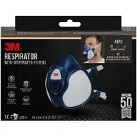 3M Mondmasker met geïntegreerde filters 4251 , A1P2 organische dampen