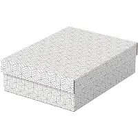 Esselte Home Opberg- en Geschenkdoos 628284 Middelgroot Flat 100% Gerecycled Karton Wit 265 x 360 x 100 mm 3 Stuks