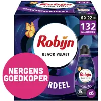 Robijn 6x Klein & Krachtig Wasmiddel Black Velvet 22 Wasbeurten 665 Ml