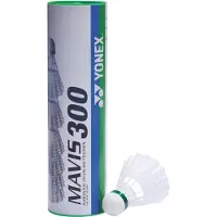 Yonex Badminton Shuttle Mavis 300 Slow Wit (Koker van 6)