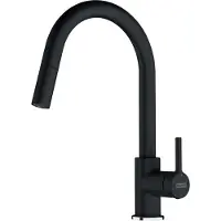Franke Lina - Keukenkraan FC 6051.071 met uittrekbare sproeikop, onyx 115.0626.055