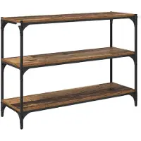 vidaXL Boekenkast Oud hout 40 x 33 x 70.5 cm Geengineerd Hout en IJzer
