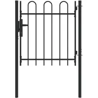 vidaXL Hekpoort BOXTEL 103 x 150 cm Gepoedercoat staal Vergrendelbaar