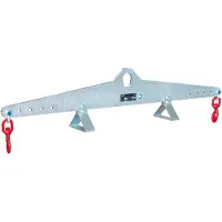 Bauer Mini-Traverse TM 800-1200 - kraanöse - 2 draaibare last haken & steunvoeten - volgens DIN EN 13155 - vuurverzinkt