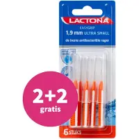 Lactona 2+2 Gratis1+1 Gratis: Easygrip Ragers Extra Small Oranje 1.9 Mm 6 Stuks