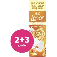 Lenor 2+3 Gratis: In-wash Geurbooster Amber & Orchidee 19 Wasbeurten 240 Gr