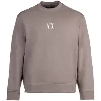 Armani Exchange Sweatshirt lichtbruin / wit