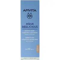 Apivita Aqua Beelicious Healthy Glow Hydrating Fluid Cream Flowers & Honey Spf30 Tinted 40 ml Crème