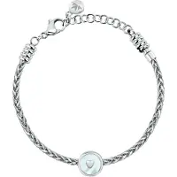 Morellato DROPS SCZ1393 STAINLESS STEEL ARMBAND MET HARTJES BEDEL EN PARELMOER 1 STUK