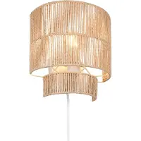 RL LIVE YOUR LIGHT REALITY SATNA - Wandlamp - Wit mat - excl. 1x E27 4 W - Wandmontage - Geschikt voor vaste montage of stekker - Casalum
