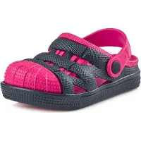 Ladeheid Clogs Kinderen - Tuinschoenen - Lichte - Kinderschoenen - Meisjes - Jongens – Donkerblauw roze – 26 - LA-KL-056