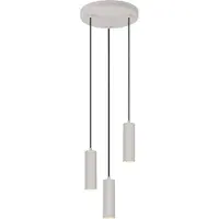 TRIO Hanglamp Soka, dimbaar, alu / grijs / zink, Woon-/ Eetkamer, metaal, Modern, hanglamp