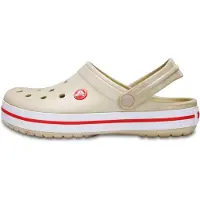 Crocs Clogs 'Crocband' taupe / grenadine / wit