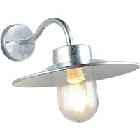 TRIO Wandlamp buiten Tana, dimbaar, alu / grijs / zink, metaal, Wandlamp buiten