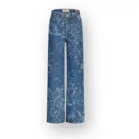 Vingino Wide leg Jeans Cato Laser Meisje Blauw 134