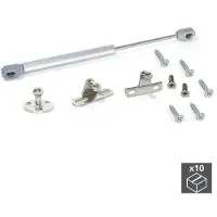 Emuca Gas H Piston With Lifting Doors Hooks Zilver