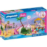 Playmobil X Barbie Beach Coffee Construction Game 136 Pieces Roze Kinderen