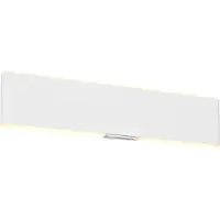 TRIO LED-wandlamp Conchita, dimbaar, wit / opaal, Woon-/ Eetkamer, metaal, Modern, LED wandlamp