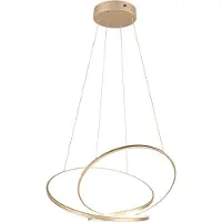 TRIO Vide hanglamp Darvin goud - 75cm