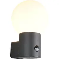 Valotorni Wandlamp buiten met sensor E27 | Mures | IP44 | Antraciet | Lighting