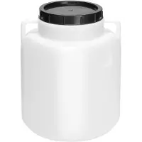 Garronda 50L - Plastic Vat BPA-vrij - Vierkant vat en Container met Deksel – Wit – GD-STE-BarrelP