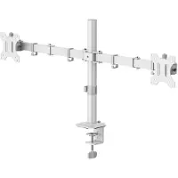 Hama Tafelbeugel voor monitor Aantal monteerbare displays: 2 Display(s) 88,9 cm (35) Wit In hoogte verstelbaar, Zwenkbaar, Roteerbaar, Kantelbaar