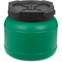 Garronda 5L Kunststof Trommel Met Deksel - Vat - HDPE - Voedselvat - Tuin Hobbock – Groen - GD-DOL-Barrel-Green