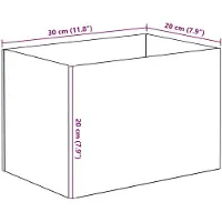 vidaXL Aquarium met opslag Doorzichtig 30 x 20 x 20 cm Glas