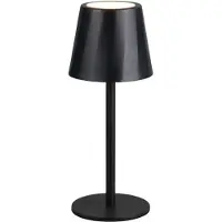 TRIO Oplaadbare tafellamp Diaz zwart
