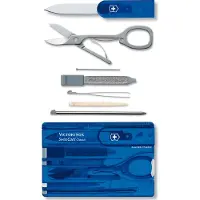 Victorinox SwissCard Victorinox 10 Functies Transparant Blauw
