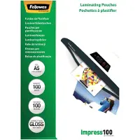 Fellowes lamineerhoes Impress100 ft A5, 200 micron (2 x 100 micron), pak van 100 stuks