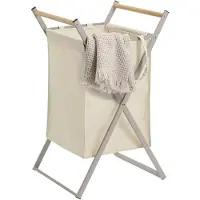 Zeller Present Uitschuifbare wasmand , 36 x 40 x 67 cm - beige