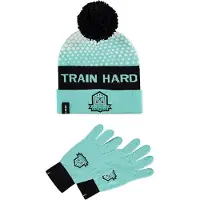 Difuzed Pokémon Muts & Handschoenen Set Bulbasaur Train Hard Turquoise