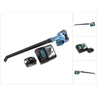 Makita Bladzuiger + bladblazer, DUB 186 RF1 Accu bladblazer 18 V + 1x accu 3.0 Ah + lader (Oplaadbare batterij, Bladblazer)