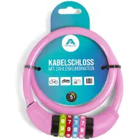 Apollo Kinderfietsenslot - ook voor scooters en loopfietsen - eenvoudig cijferslot voor kinderen, licht en veilig, scooterslot met code, zonder sleutel, ideaal scooter- & fietsaccessoire