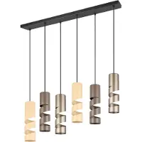 TRIO STREAM - Hanglamp - Multicolour - excl. 6x GU10 4,9 W - Plafondbevestiging - In hoogte verstelbaar