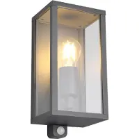 TRIO Wandlamp met sensor E27 | Garonne | IP44 | Antraciet | Lighting
