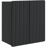 vidaXL - Wandkast - Zwart - 59 - x - 31 - x - 64 - cm - Bewerkt - hout