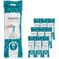 Brabantia PerfectFit Vuilniszakken - 5 l - Code W - 10 rollen x 20 stuks