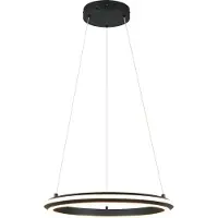TRIO AMADOR - Hanglamp - Zwart mat - incl. 1x SMD 34 W - Dimbaar met schakelaar - Plafondbevestiging - In hoogte verstelbaar - DIP - Schakelaar