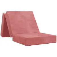 vidaXL Vouwbare Sofa Bed 75 x 63 x 45 cm Roze