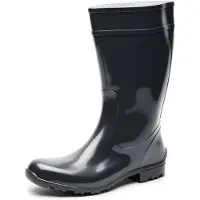 Ladeheid LA-LMG-967-Ilse Dames Regenlaarzen - Rubber – Hoog - PVC - Waterdicht – Zwart – 39