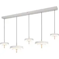 TRIO 5 Lichts Hanglamp Keaton Wit