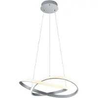 TRIO REALITY COURSE - Hanglamp - Nikkel mat - incl. 1x SMD 27,5 W - Dimbaar met schakelaar - Plafondbevestiging - Niet geschikt voor externe dimmers - In hoogte verstelbaar