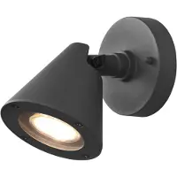 TRIO KAVERI - Wandlamp - Antraciet - excl. 1x GU10 4,9 W - Licht apart schakelbaar - Flexibel - Buitenverlichting - IP44