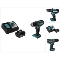 Makita DHP 482 RF1 Accu-slagboormachine 18 V 62 Nm + 1x oplaadbare accu 3,0 Ah + lader (Oplaadbare batterij)